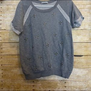 Olivia Moon embellished short sleeve shirt 🛍